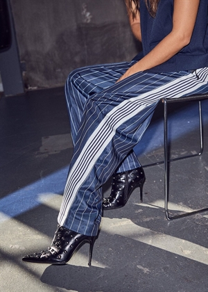 Baggy pin stripe track buks Navy HAUTE L\'AMITIÈ